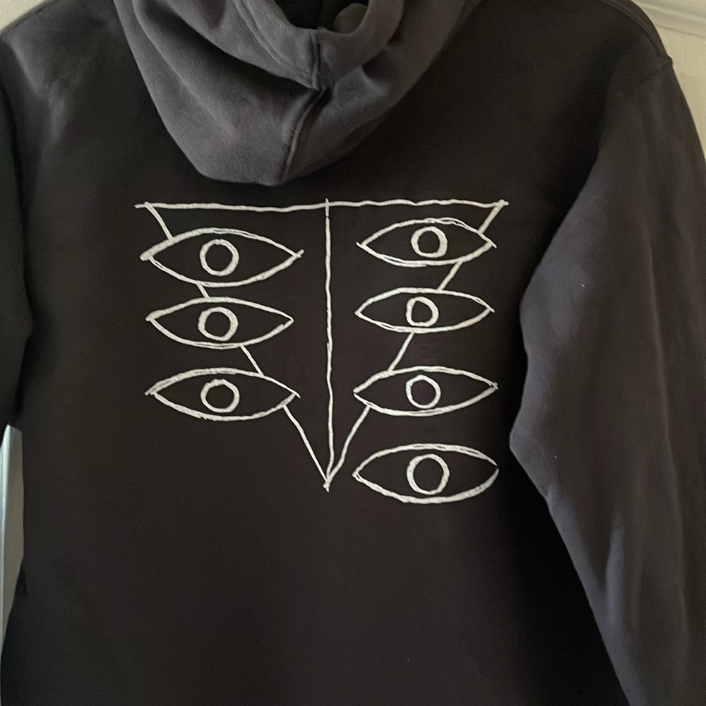 GU (Uniqlo) xNeon Genesis Evangelion Cotton Sweat Hoodie dark  Gray slim fit XS - Picture 4 of 7